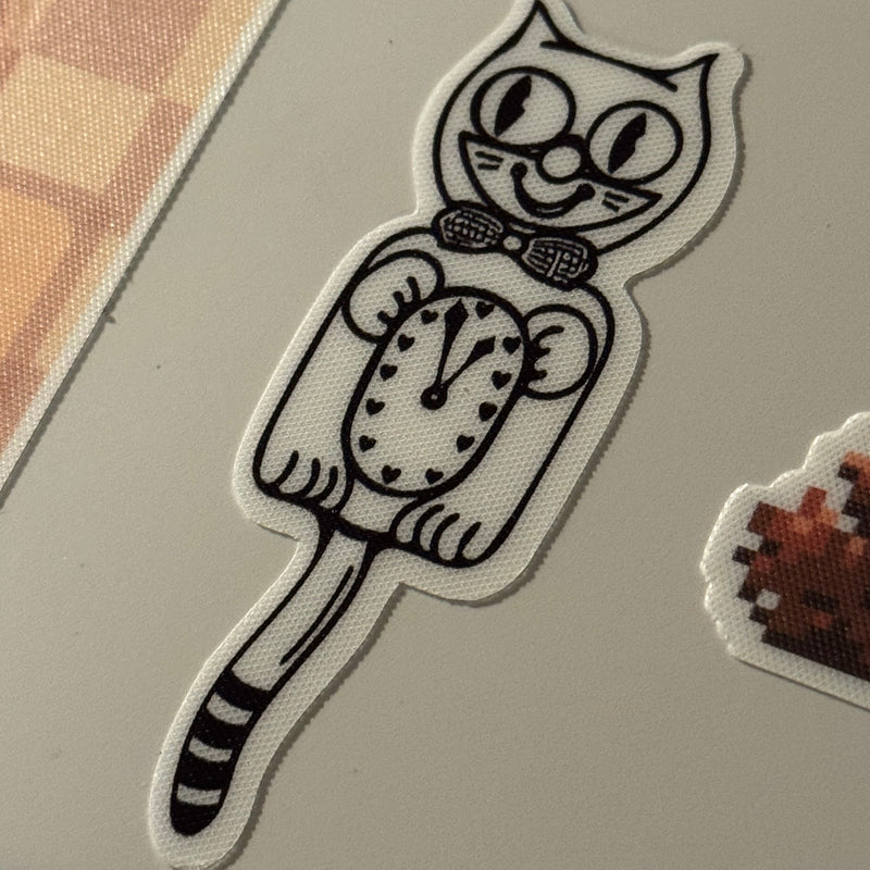 kitty clock