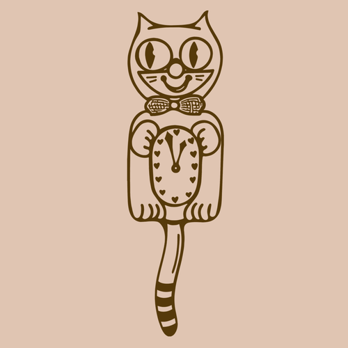 the kitty clock